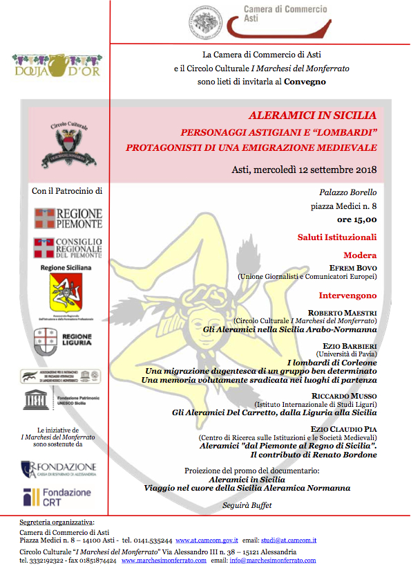 Italia Medievale Aleramici in Sicilia. Protagonisti di una emigrazione