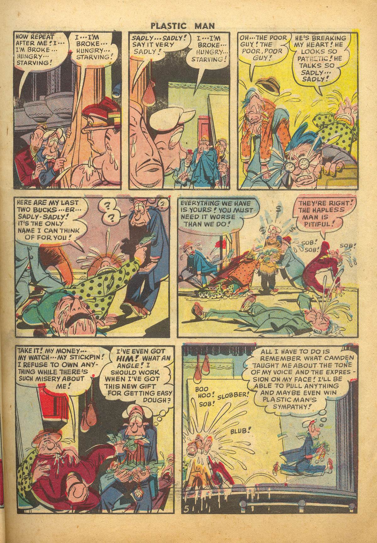 Read online Plastic Man (1943) comic -  Issue #20 - 7