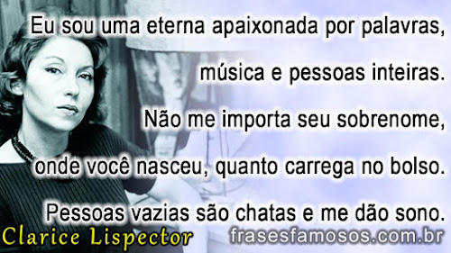 clarice lispector, frases pessoas inteiras