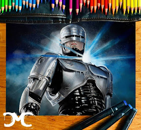 12-Robocop-Dean-McCann-Superheroes-Villains-Monsters-and-Robot-Drawings-www-designstack-co