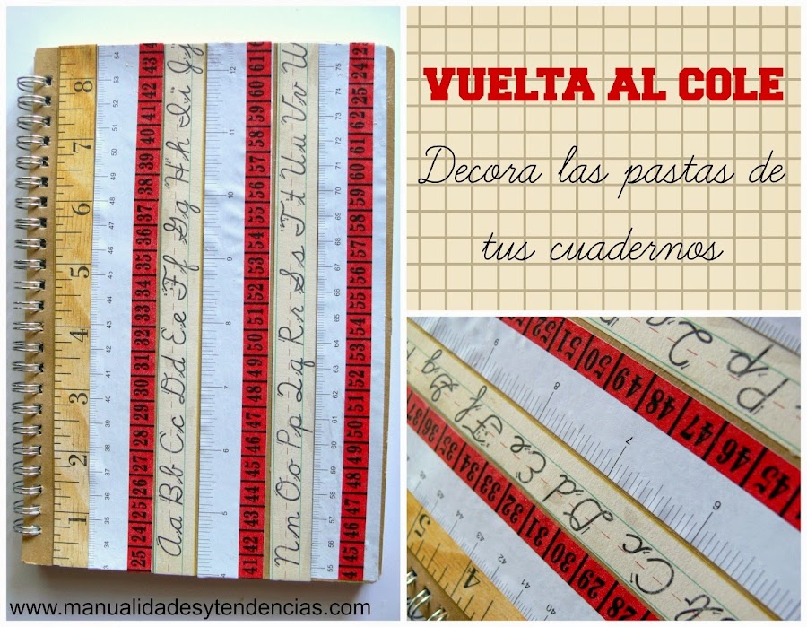 Decorar los cuadernos para la vuelta al cole