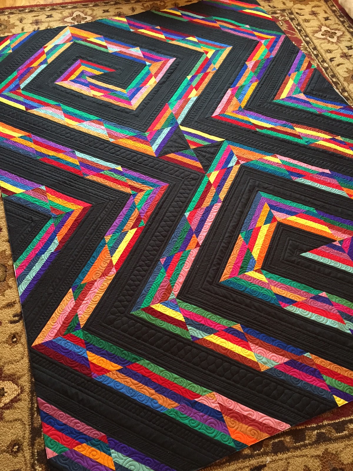 Carrie On The Prairie Amish Stripes quilt