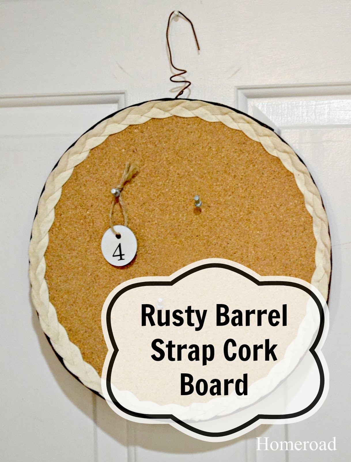 rusty barrel strap cork board www.homeroad.net