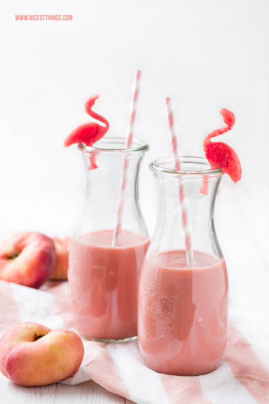 Pfirsich Smoothie Rezept #pfirsich #pfirsiche #smoothie #pfirsichrezept #wassermelone