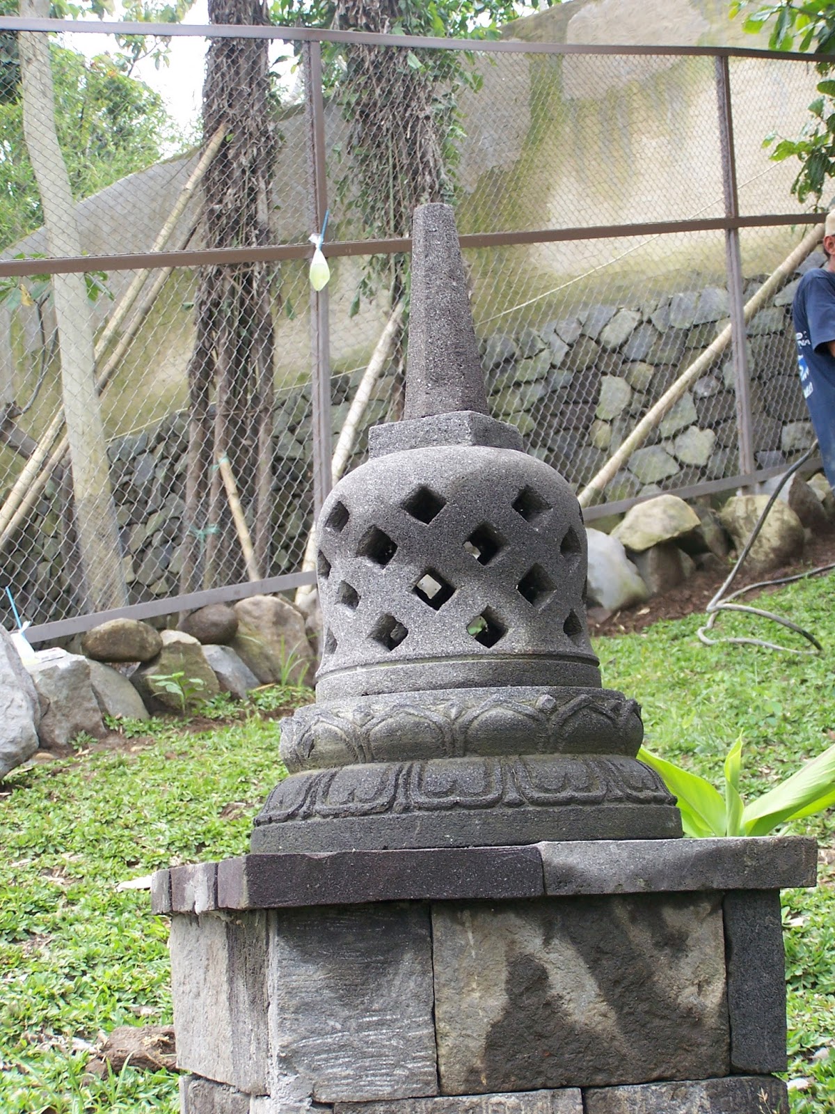 Natural Stone Borobudur Temple Sculpture BasRelief, Stone Sculpture