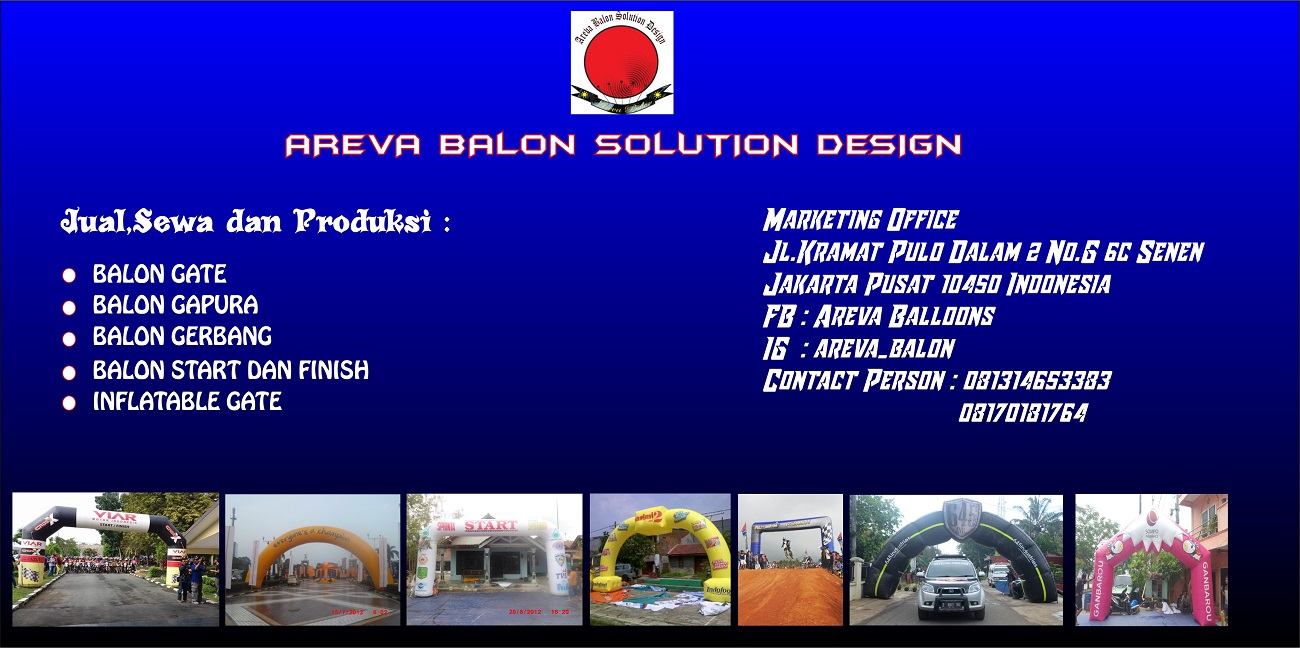 BALON GATE | BALON GAPURA | BALON GERBANG | BALON START FINISH | INFLATABLE GATE