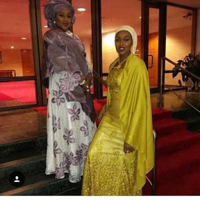 l Photos: President Buhari's beautiful daughters Hadiza and Safina at Zahra's wedding