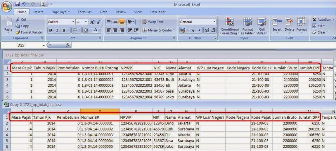eSPT Consulting Error saat import bukti potong eSPT PPh