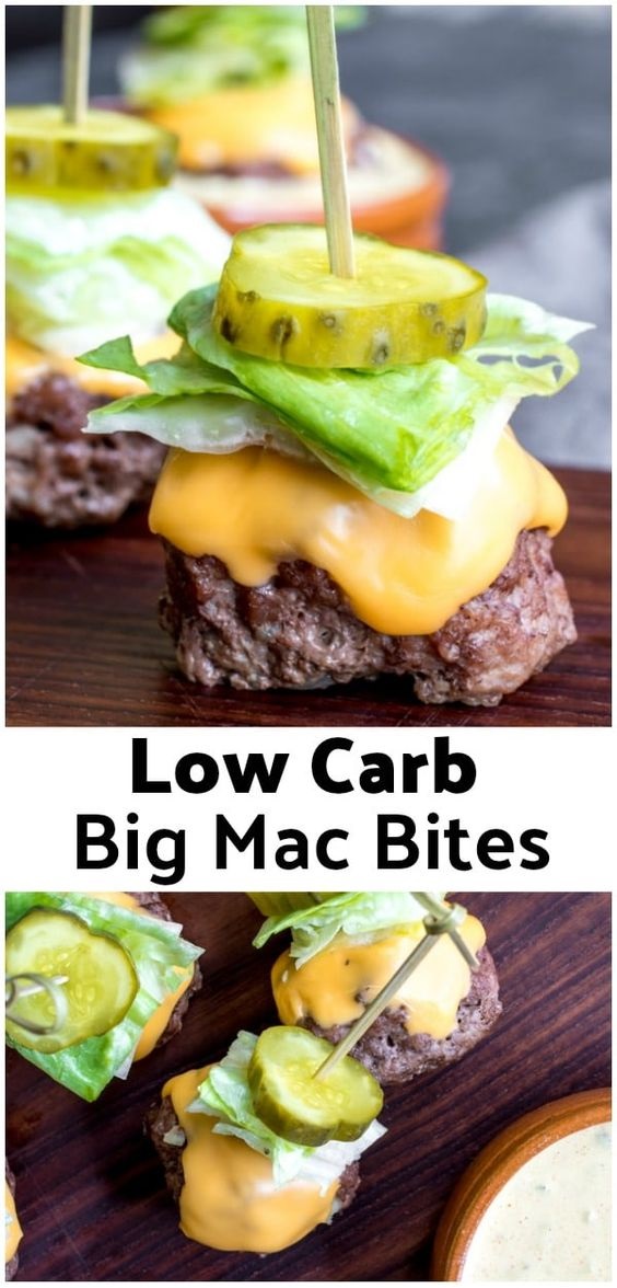 Low Carb Low Carb Big Mac Bites Food Recipes Need Taste