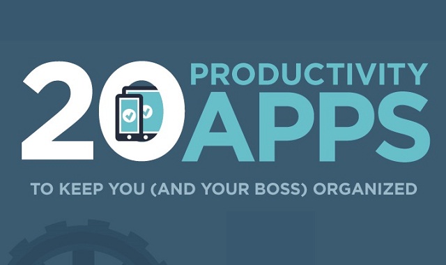 Image: 20 Productivity Apps To Keep You (And Your Boss) Organized #infographic
