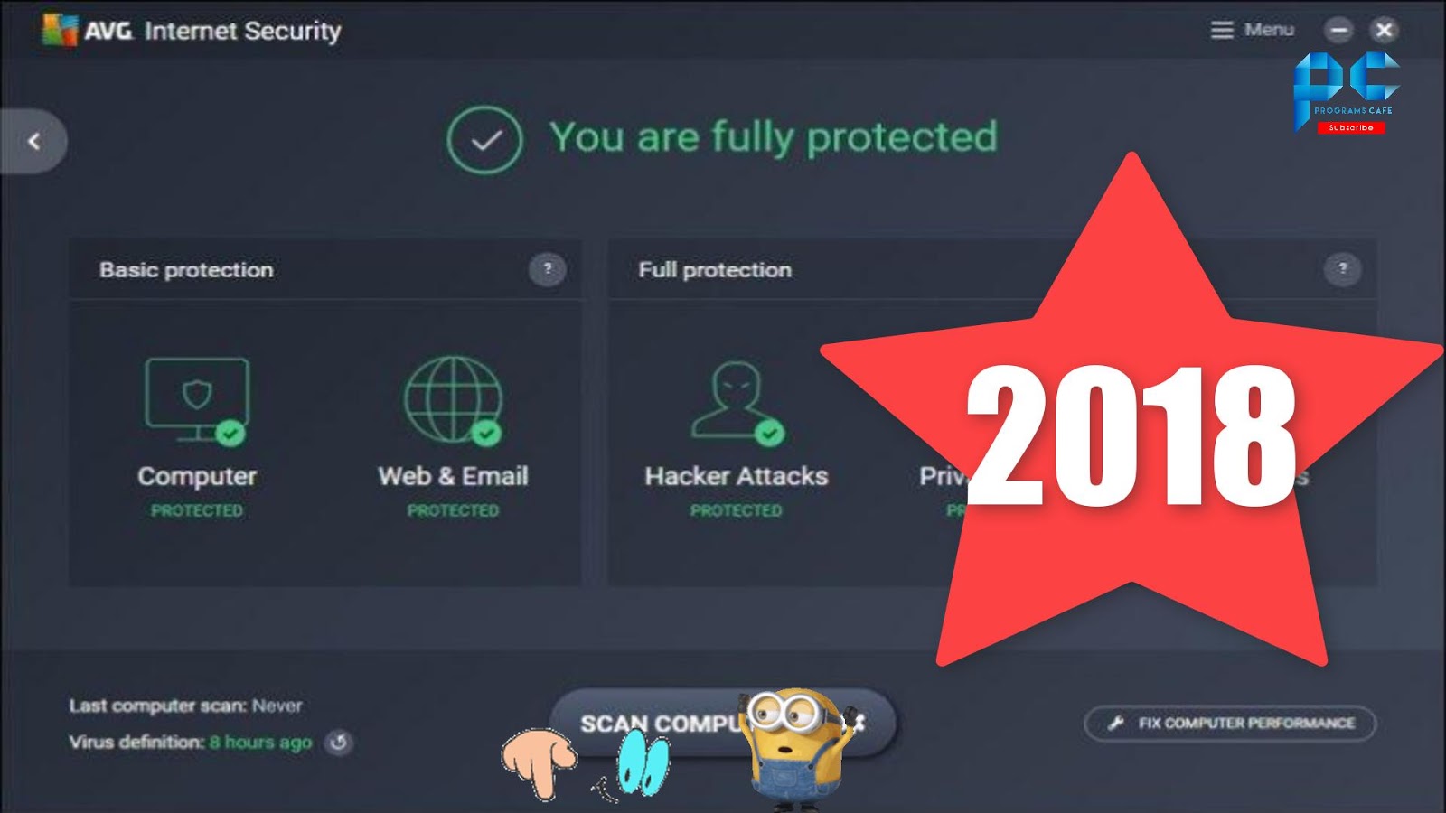شرح تثبيت برنامج Avg Internet Security 2018 بدون مشاكل بنواة 32bit 64bit