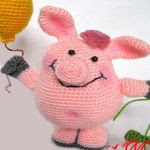 patron gratis cerdo amigurumi | free pattern amigurumi pig 