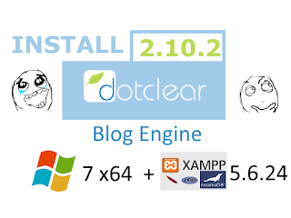 Install Dotclear 2.10.2 on windows 7 localhost - opensource PHP Blog engine