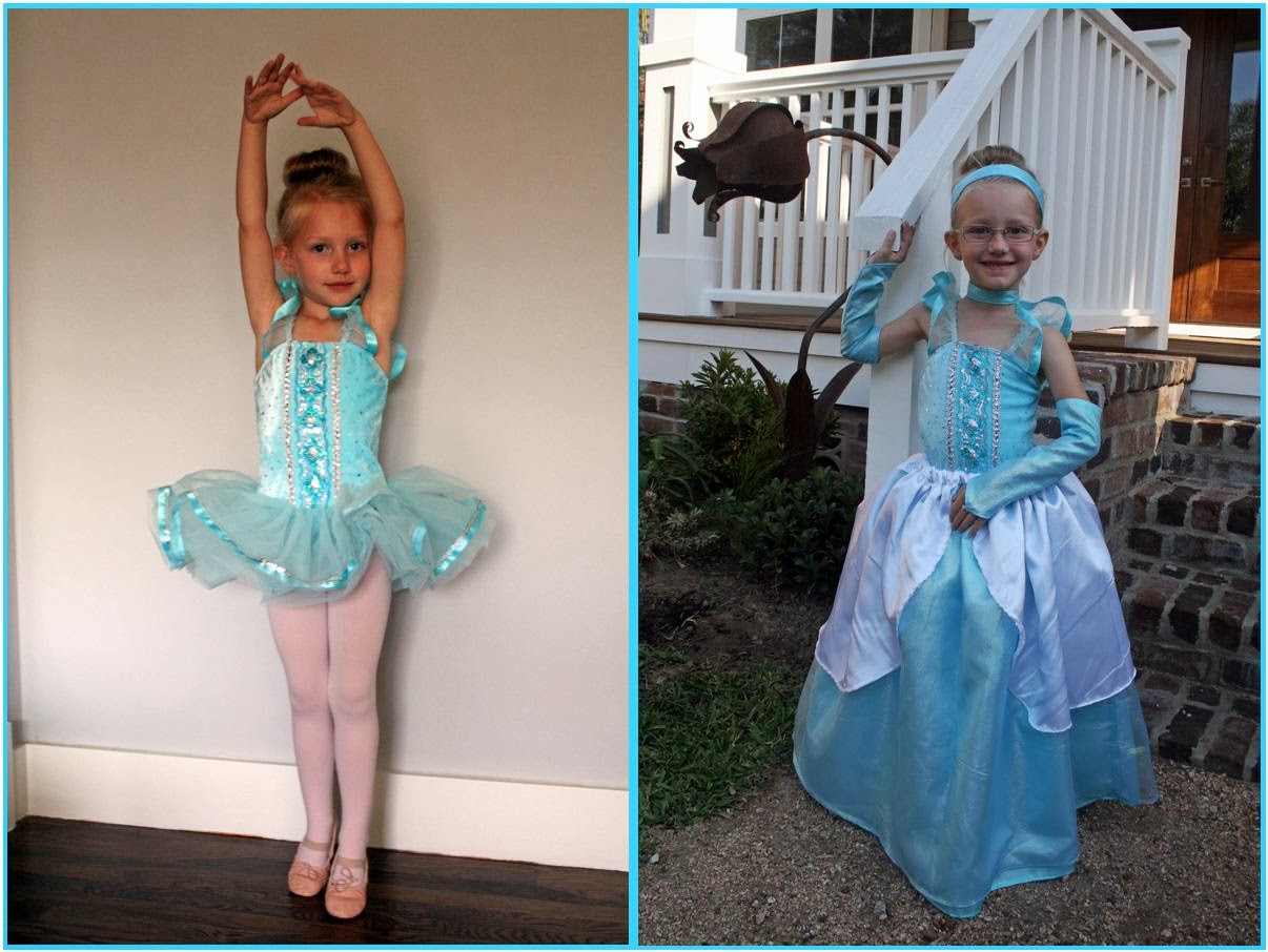 one clever mom From Ballerina to Cinderella A Costume Transformation!