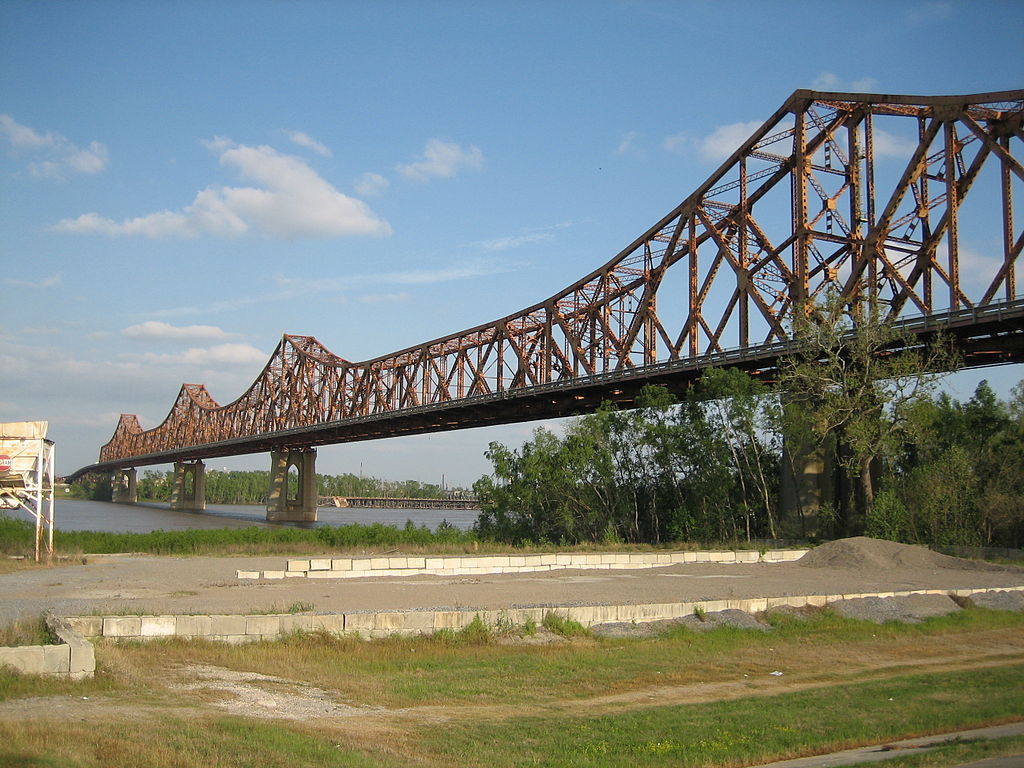 Industrial History KCS Huey P Long Bridge (BR) over the Mississippi at