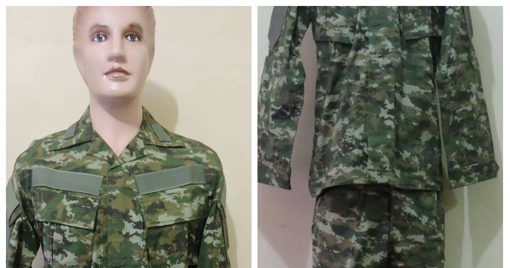 model baju seragam militer