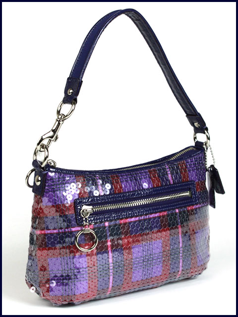 Affordable@Tyesha: Coach Poppy Sequin Tartan Top Handle Bag F44374