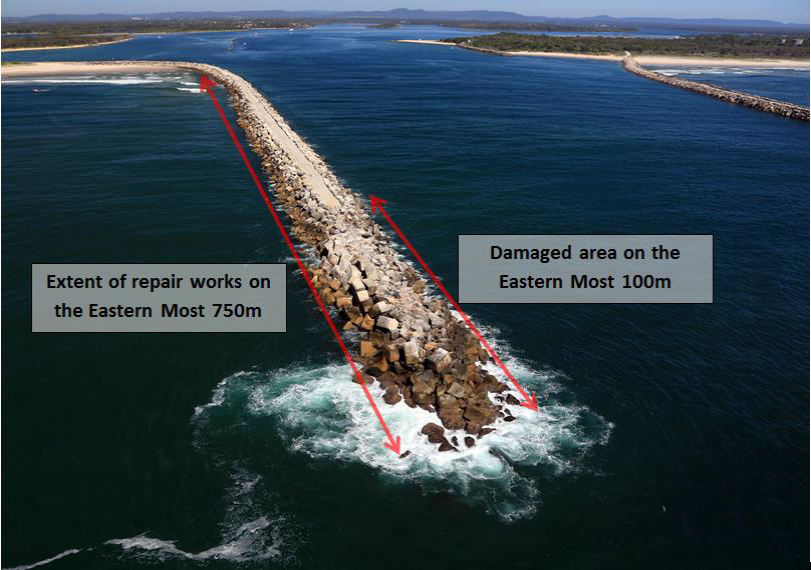 North Coast Voices Remedial Maintenance of Yamba Breakwater Wall from