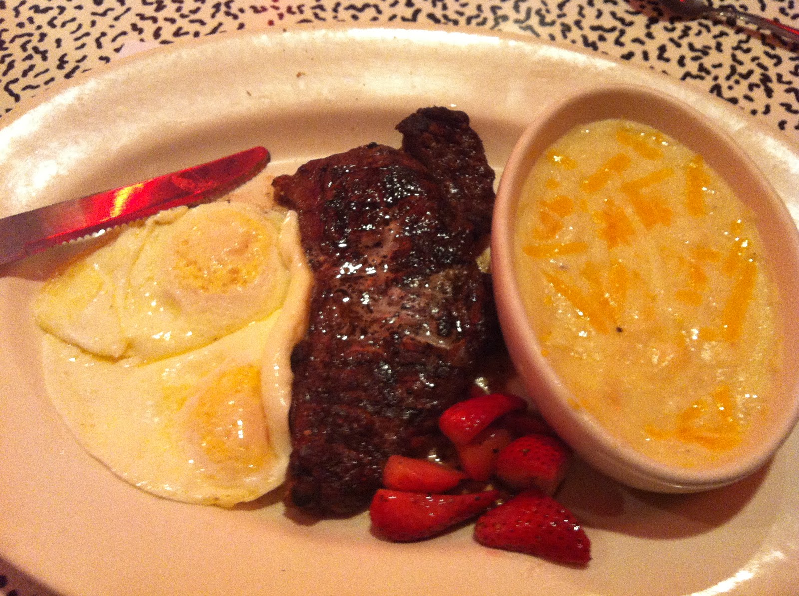 Pictures of Food I Eat Steak n' Eggs with Grits Roxy's Diner