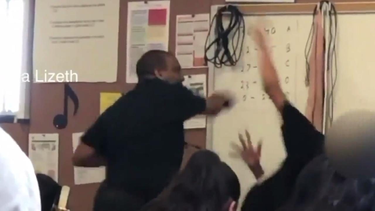 Teacher caught on video punching student gets GoFundMe page for legal