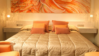 Dormitorios con paredes naranjas - Ideas para decorar dormitorios