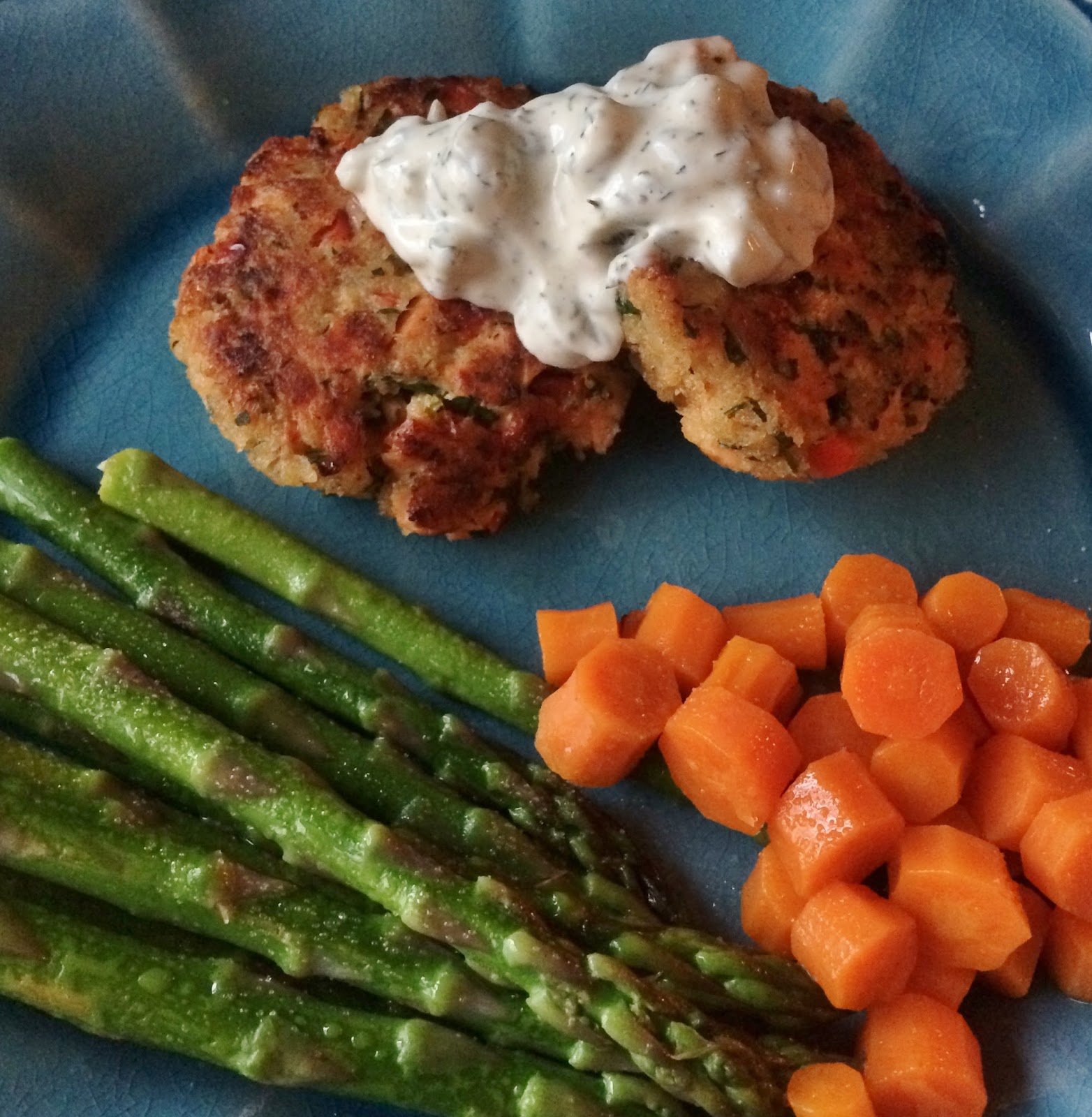 My Tiny Oven Salmon Cakes with Dilly Tartar Sauce