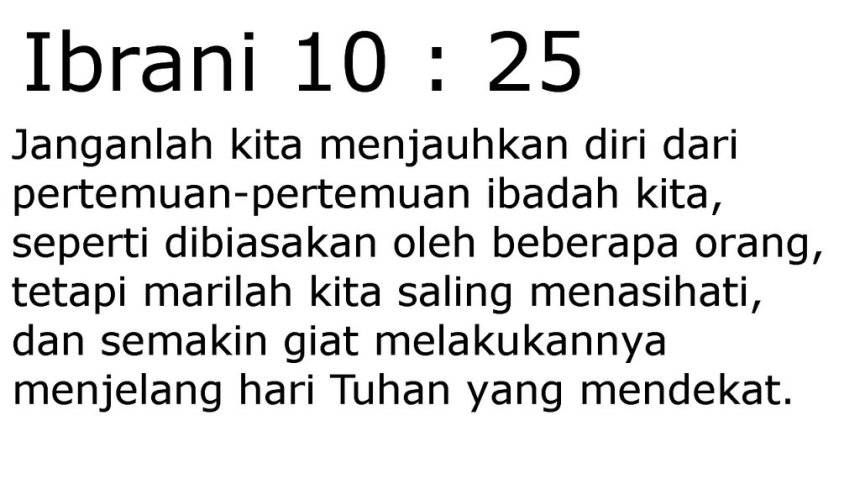 Beta Punya Catatan Kenapa Harus Pergi Ke Gereja
