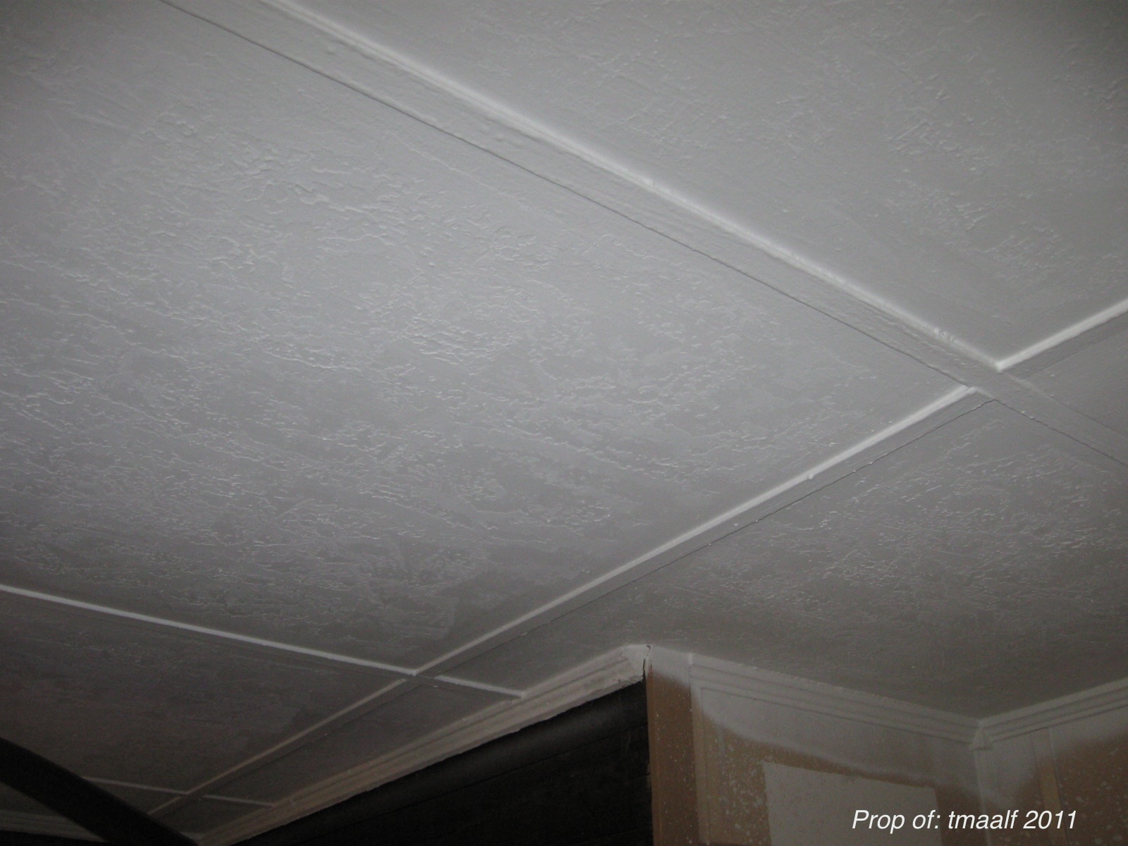 Two Men and a Little Farm STOMP AND DRAG CEILINGS FINISHED