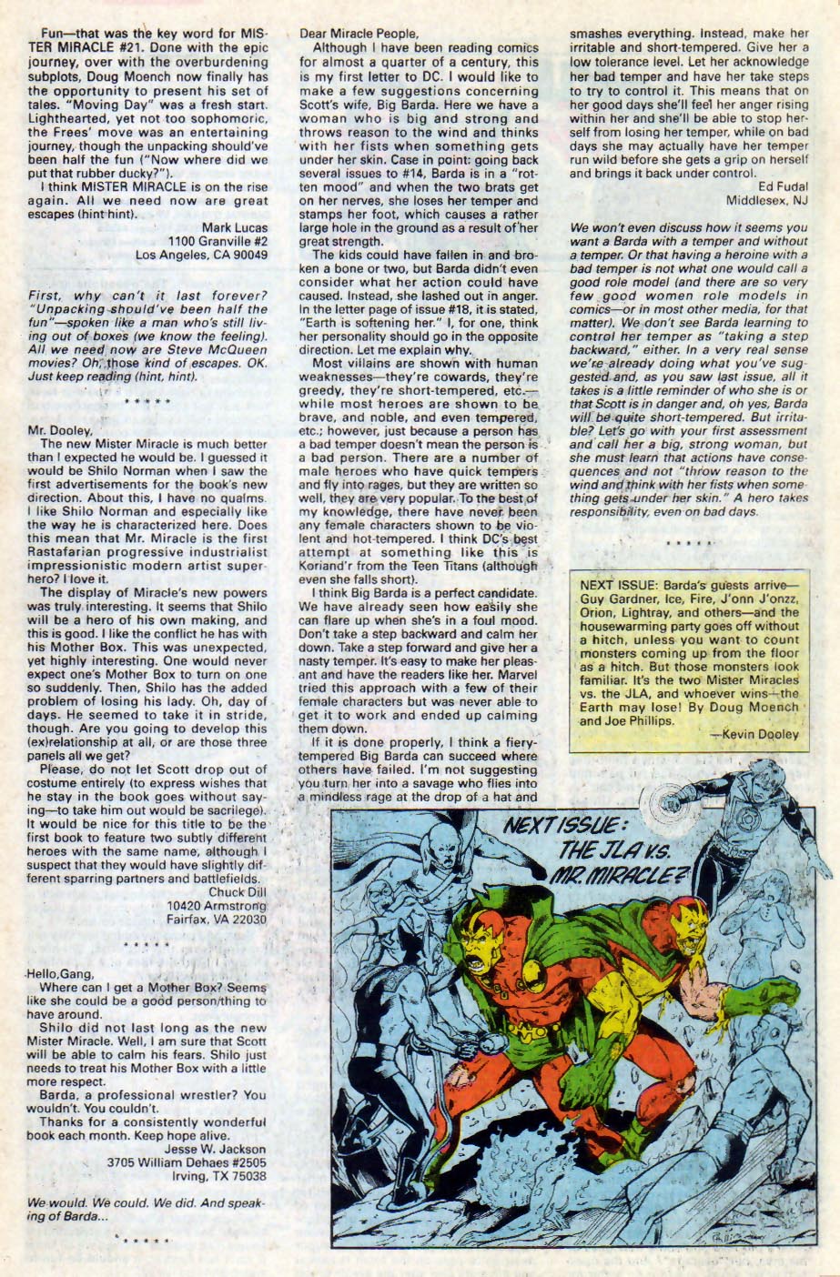 Read online Mister Miracle (1989) comic -  Issue #25 - 25