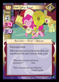 My Little Pony One Pony Band High Magic CCG Card
