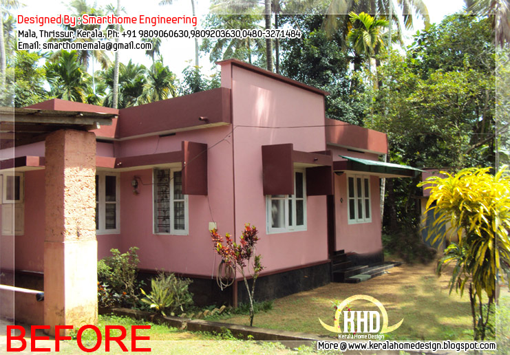 Before and after Modification of existing house Kerala