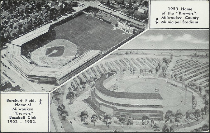 1953P County Stadium Milwaukee Braves – RetroCards