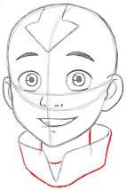 Langkah 16. Cara mudah menggambar tokoh animasi Aang.