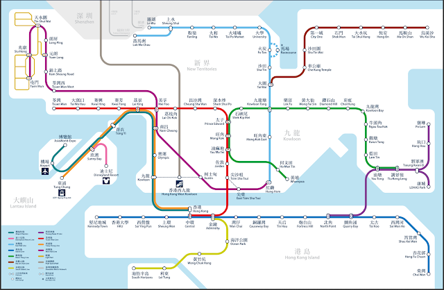 香港MTR　路線図
