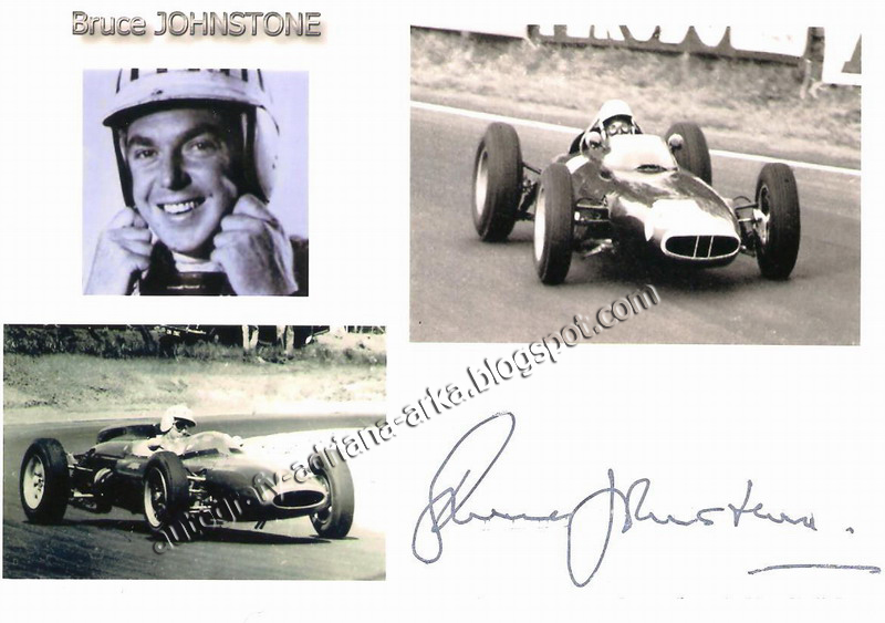 AutographsF1 Bruce JOHNSTONE