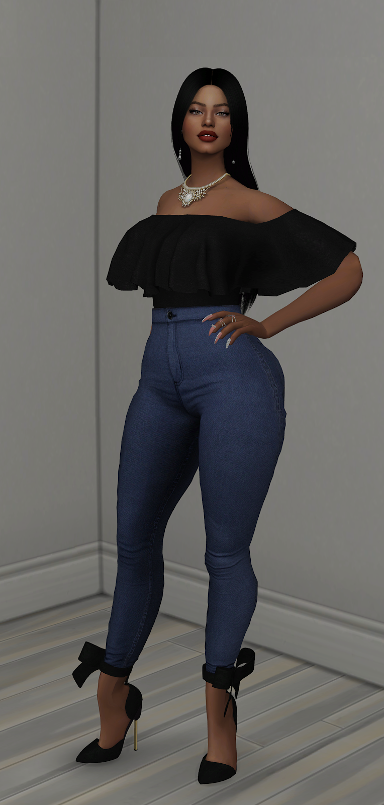 NG Sims 3: Long Dress 01 - TS4 Clothes