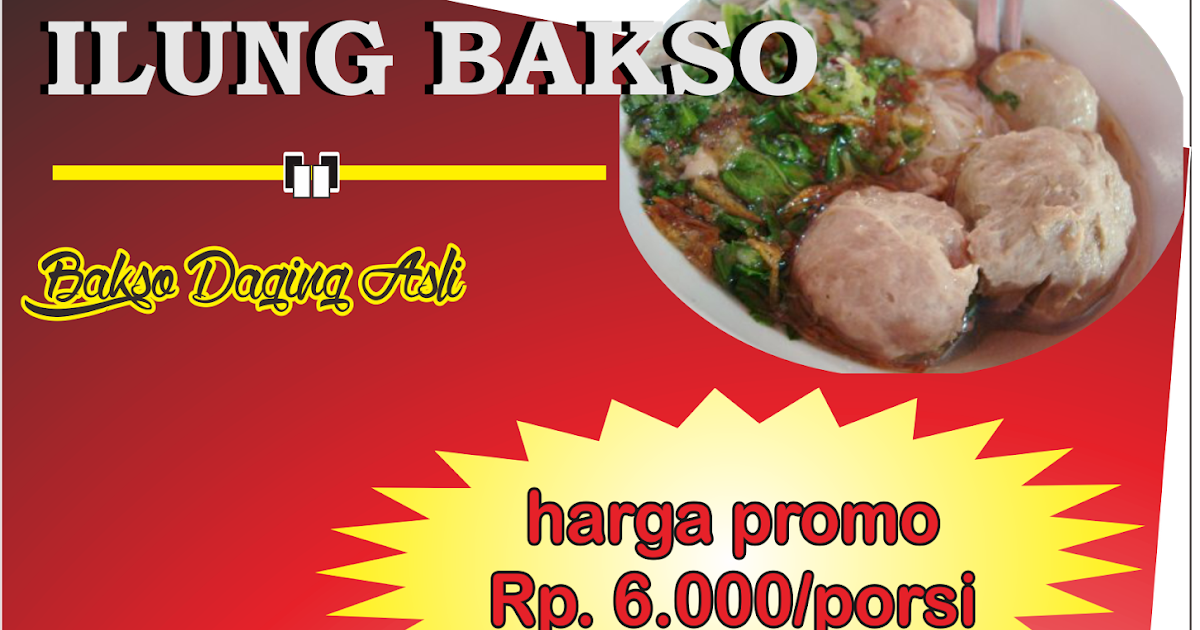 Desain Brosur Bakso Indosiad