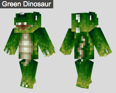 14. Green Dinosaur Skin