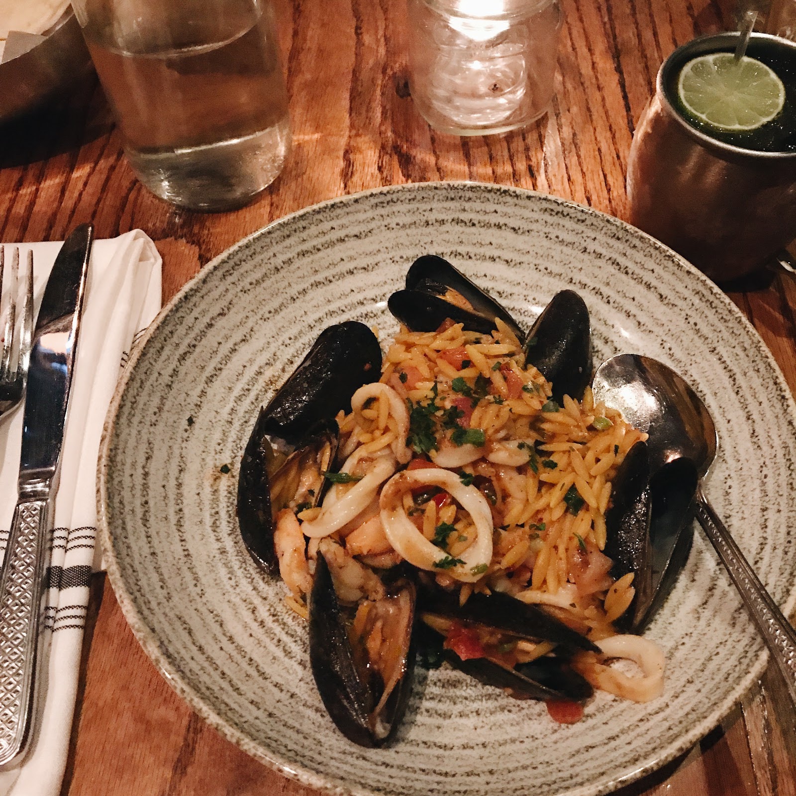 Cava Mezze seafood orzo | A Weekend in DC