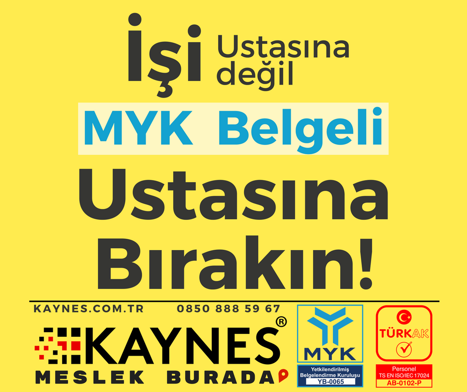 Gebze Myk Mesleki Yeterlilik Belgesi