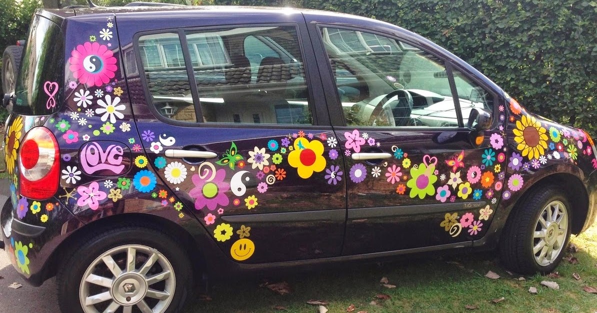 FLOWER POWER car decal stickers by Hippy Motors: vw beetle ...