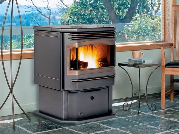 Pellet stoves saves space and quiet