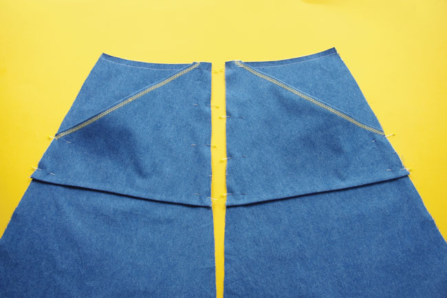 How to sew patch pockets on the Miette skirt