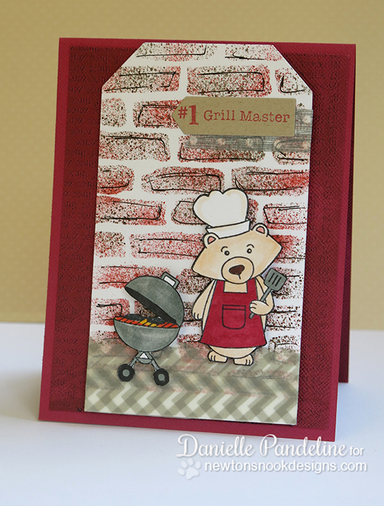 Father's Day Grilling Bear Card by Danielle Pandeline | Winston's BBQ | Newton's Nook Designs