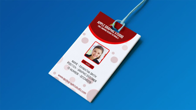 id badge template photoshop