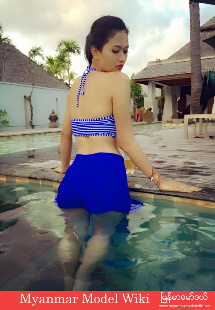 Phoo Pwint Thakhin Shows Off Her Beauty At Swimming Pool 