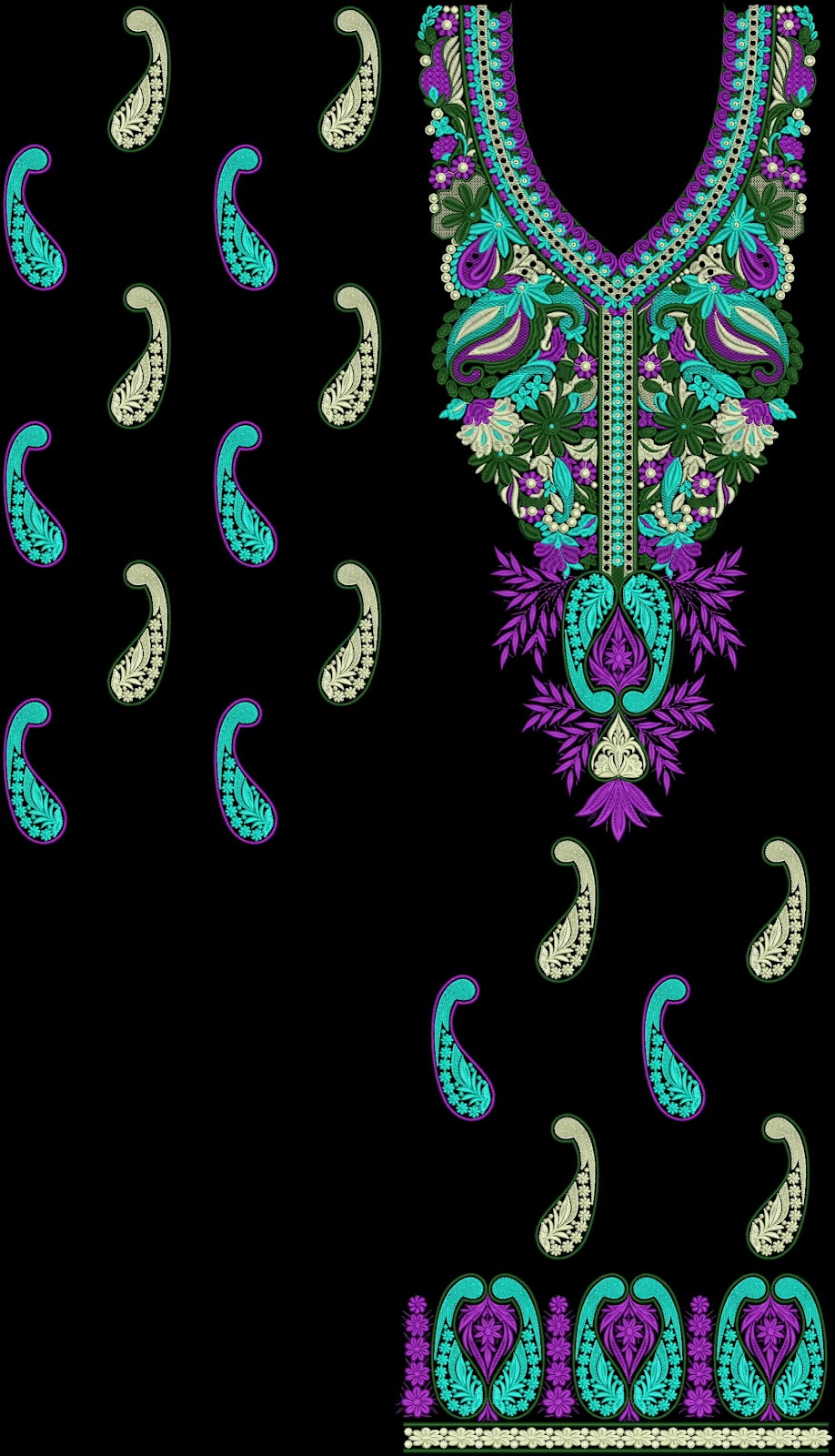 Free emb embroidery designs neck design