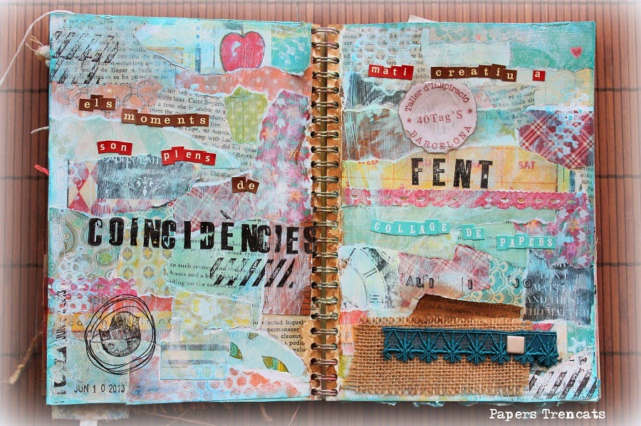 Papers Trencats Art Journal Collage de papers