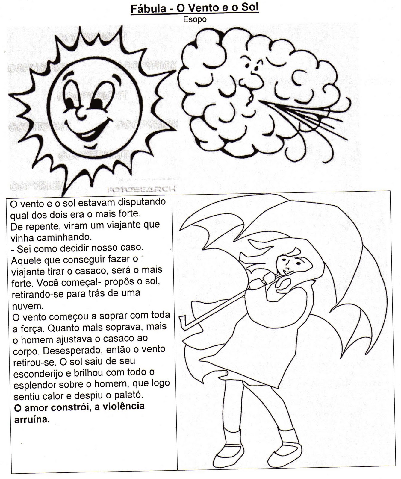 Fabula O Vento E O Sol