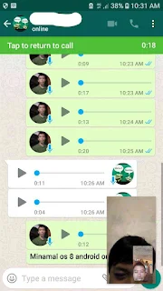 Cara video call sambil chatingan di whatsapp, Michat dan aplikasi chatingan lainnya